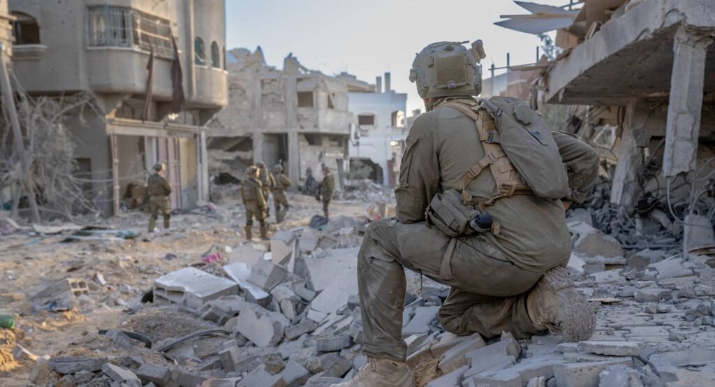 Israeli soldiers operate inside the Gaza Strip, November 2023. Photo credit: Israeli Defense Forces/Handout via REUTERS.