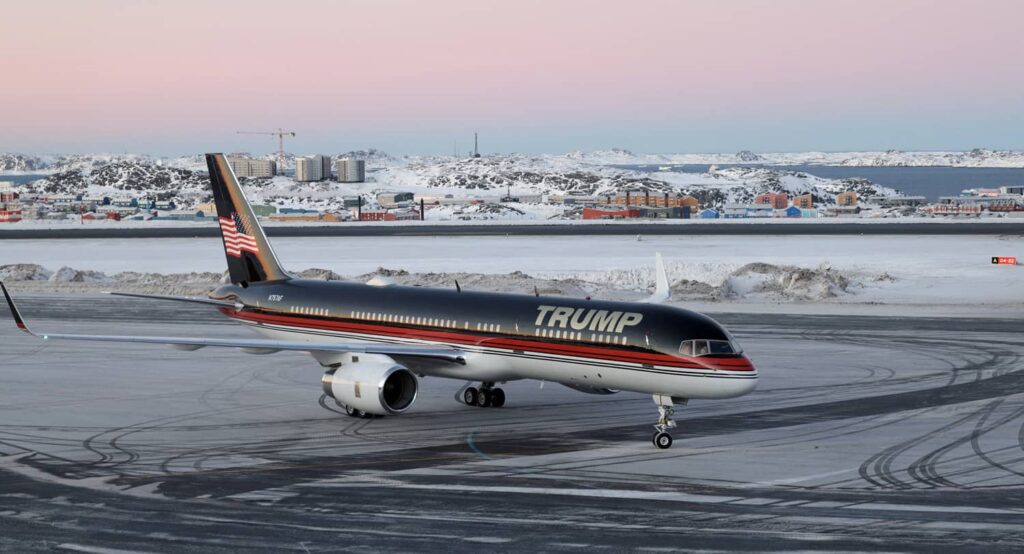 Donald Trump Jr. visits Nuuk, Greenland, January 2025. Photo credit: Emil Stach/Ritzau Scanpix/via REUTERS.