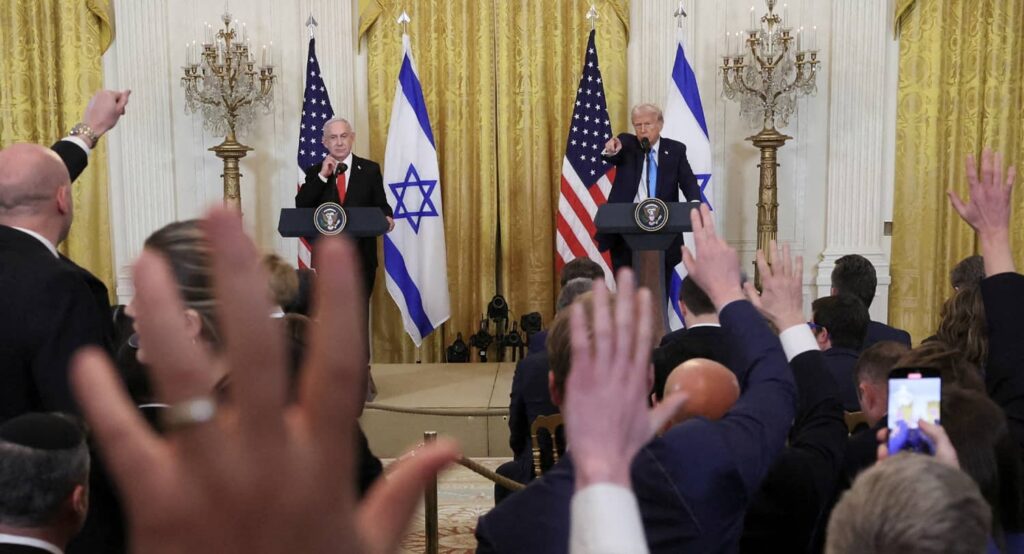 President Trump and Prime Minister Netanyahu in Washington, February 4, 2025. Photo credit: REUTERS.