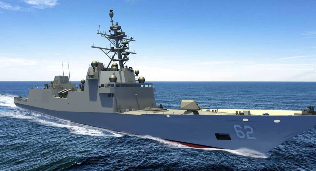 New constellation-class frigate being digitally modeled as it nears completion of the design phase. Photo Credit: DoD.